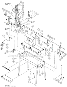 Page A Diagram and Parts List for MK-212  MK Diamond Tile Saw